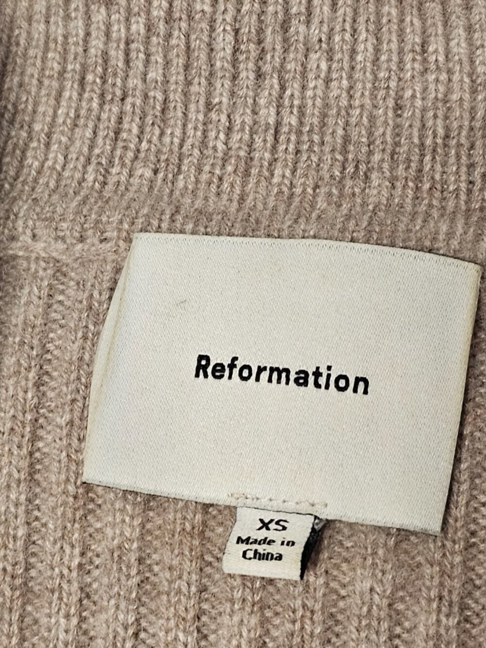 Reformation Shea Cashmere Collared Cardigan Sweater Women Size XS - Picture 4 of 15